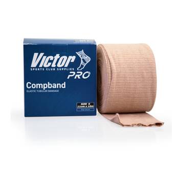Victor Pro Compband Elasticated Tubular Limb Bandage Beige G 11cmx10m