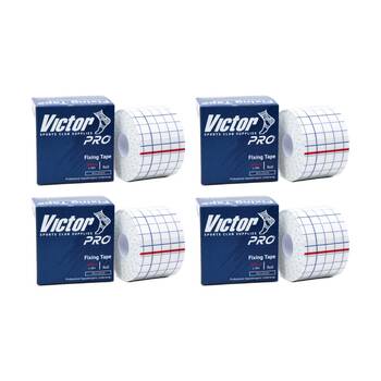 4PK Victor Sports Pro Hypoallergenic Adhesive Underwrap Fixing Tape 5cmx10m