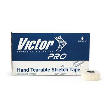 48pc Victor Sports Pro Hand Overwrap Support Tape Set White 25mmx6.9m