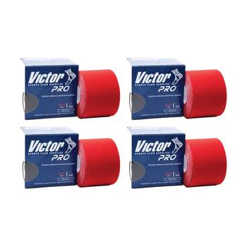 4PK Victor Sports Pro Adhesive Muscular Support K-Tape Red 50mmx5m