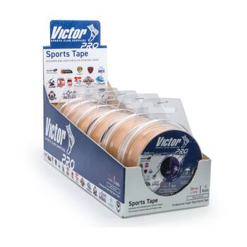 6pc Victor Sports Pro Rip & Ship Support Tape Dispenser Pack Beige?38mmx13.7m