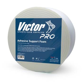 Victor Sports Adhesive Support Thick Foam Cushioning Tape?Roll White 100mmx5m