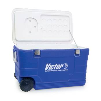 Victor Sports Esky Wheeled Cooler 52L W/ Pull Handle & All Terrain Wheels