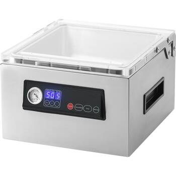 Proline Commercial Chamber Sealer 8L Stainless Steel Quad Pump Silver