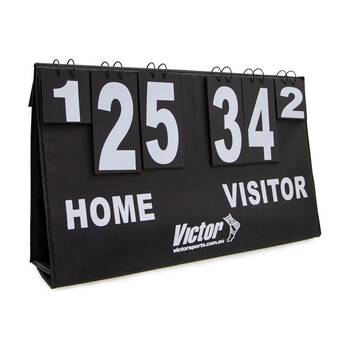 Victor Scoreboard Multipurpose Flip Top Home Visitors Scores 70x40cm