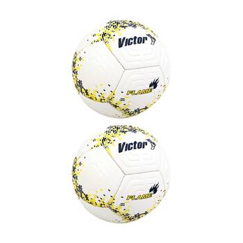 2PK Victor Sports Flame Soccer Ball Size 4 Textured PVC Training