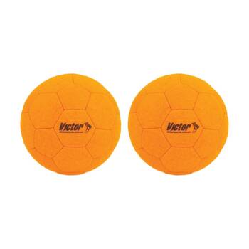 2PK Victor Sports Soccer Ball Indoor Felt Soft Control Training Orange