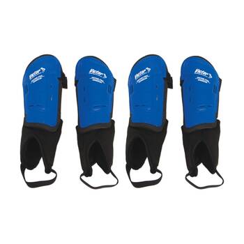 2PK Victor Sports Pro Armour Shin Guards Small Ankle Protection Pair Assorted