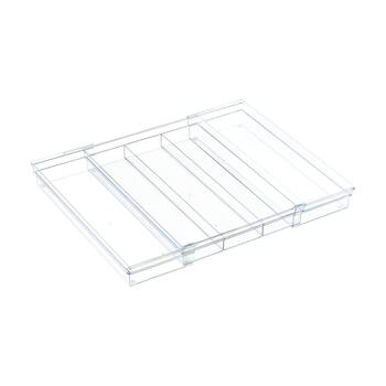 The Container Store Drawer Utensil Tray Expandable Clear Kitchen Organiser
