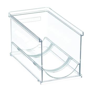 The Container Store?Stacking Single Bottle Holder Clear Plastic Organiser