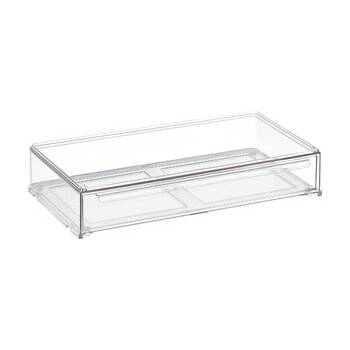 The Container Store Drawer For Four Bottle Holder Clear Storage Organiser