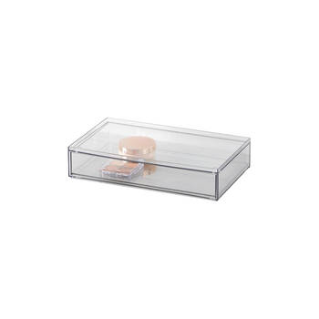 The Container Store Stacking Wide Drawer Short Clear 31x18x7cm