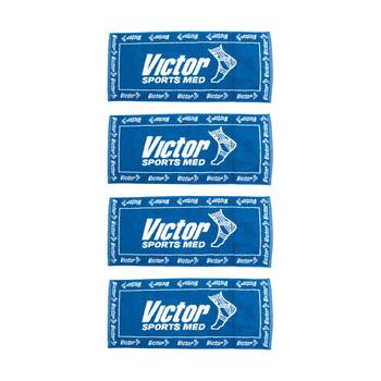 4PK Victor Sports Team Cotton Absorbent Hand/Gym Towel Blue Small 70cmx30cm