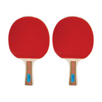 2PK Victor Table Tennis Bat Superspin 3 Star Hard Plywood Rubber 5mm