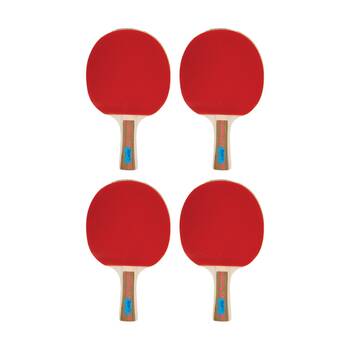4PK Victor Table Tennis Bat Superspin 3 Star Hard Plywood Rubber 5mm