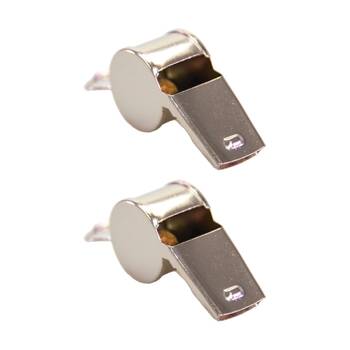 2PK Victor Sports Training Metal Whistle Loud Clear Sound Standard Mouth