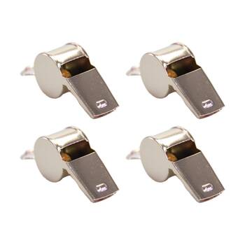 4PK Victor Sports Training Metal Whistle Loud Clear Sound Standard Mouth