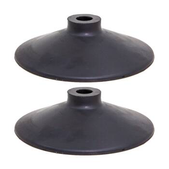 2PK Victor Sports Heavy Duty Rubber Soccer Corner Flag Agility Pole Base Black