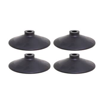 4PK Victor Sports Heavy Duty Rubber Soccer Corner Flag Agility Pole Base Black