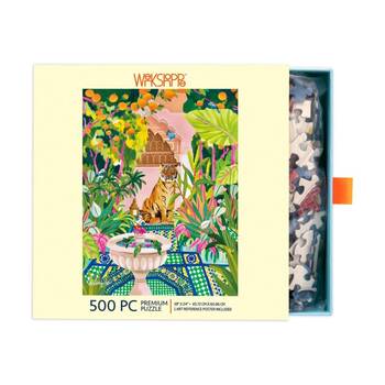 500pc WerkShoppe Peaceful Oasis Tiger Garden Scene Artwork Puzzle