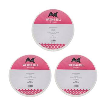3PK Artists Choice Spunlace Wax Roll Absorbent Gentle Hair 90gsm 8cm x 100m