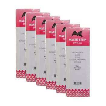 6x 300pc Artists Choice Wax Strips Spunlace 90gsm Hair Removal 8x23cm
