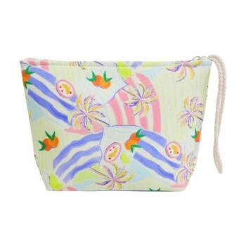 LVD Multicoloured Summerside Beach Purse Bag W/ Wrist Strap 22x6x15cm