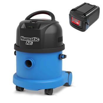 Numatic Comercial Cordless Wet Or Dry Vacuum Cleaner Blue w/NX300 Battery