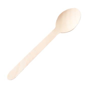 20x 50pc Partyware FSC Earth-Friendly Spoon Set Tableware/Serveware 160mm Wood