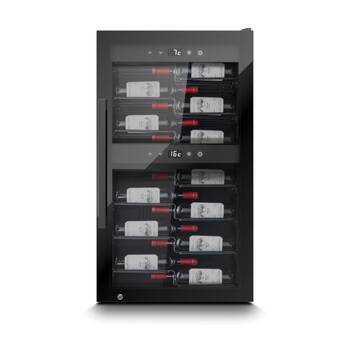Caso?51 Bottle Presentation Style Lockable?Wine Fridge With UV Glass Silver