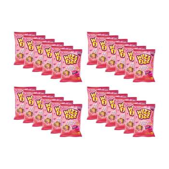 24x 15pc Wizz Fizz Fizzy Fruity Lollipops Berry Orange & Pineapple 132g