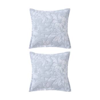2PK Bianca Whispering Lily Powder Blue Provincial European Pillowcase 65x65cm