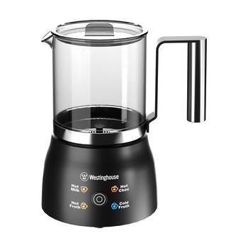 Westinghouse Milk Frother Glass Jug 650W W/ Touch Panel 250ML Black