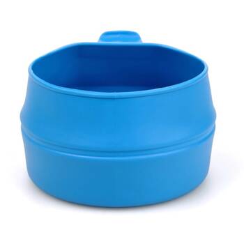 2PK Wildo Fold-a-Cup Collapsible Lightweight Durable Camping Cup/Bowl Blue 250ml