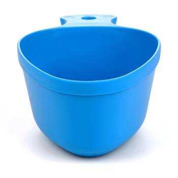 4PK Wildo Kasa Army Mug Lightweight Camping Stackable Plastic Blue 300ml