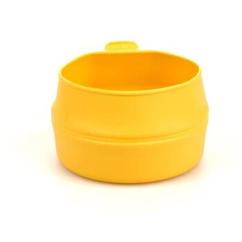 4PK Wildo Fold-a-Cup Collapsible Lightweight Camping Cup/Bowl Yellow 250ml