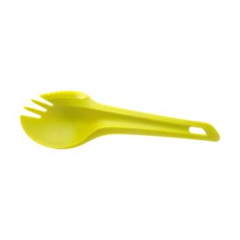 4PK Wildo Spork Single Lightweight PP Plastic Camping Cutlery Utensil Lime