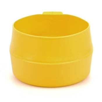 4PK Wildo Fold-a-Cup Collapsible Lightweight Camping Cup/Bowl Lemon 600ml