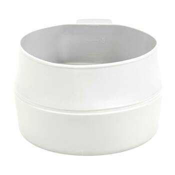 2PK Wildo Fold-a-Cup Collapsible Lightweight Camping Cup/Bowl White 600ml