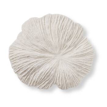 E Style Sea Coral Wall Decor Coastal Contemporary White 62x8x56cm