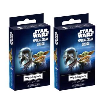 2PK Waddingtons Playing Cards Mandalorian & Grogu Star Wars Deck Ages 5+