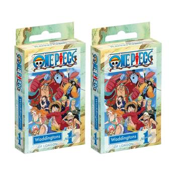 2PK Waddingtons Playing Cards One Piece Anime Edition Classic Deck 5y+