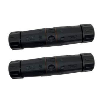 2PK Doss Cat6A Waterproof Rj45 Joiner IP68 Inline Coupler Ethernet Connector
