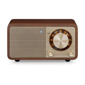 Sangean WR-7 Plus FM Bluetooth Radio Wooden Cabinet Vintage Walnut