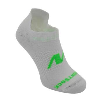 Wrightsock Running II Tab Socks Blister-Free Flat Knit Design White