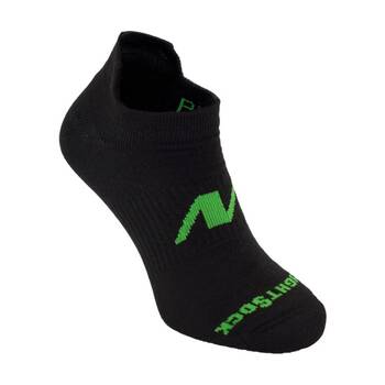 Wrightsock Running II Tab Socks Blister-Free Flat Knit Design Black