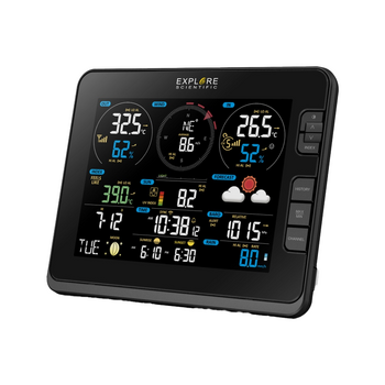 Explore Scientific 7 In 1 WiFi Advanced Professional Weather Station Black