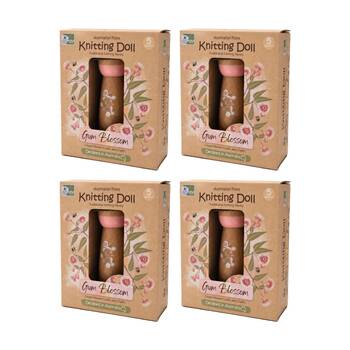 4PK Koala Dream Kids 5y+ Australian Flora Knitting Doll Gum Blossom Craft Kit