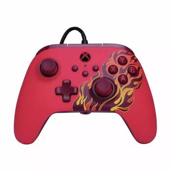 PowerA Xbox Series XS Advantage Wired Controller Red Blaze Design 3.5mm Jack