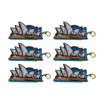 6PK MDI Bottle Opener Keychain Australian Landmark Design Souvenir Multicolour